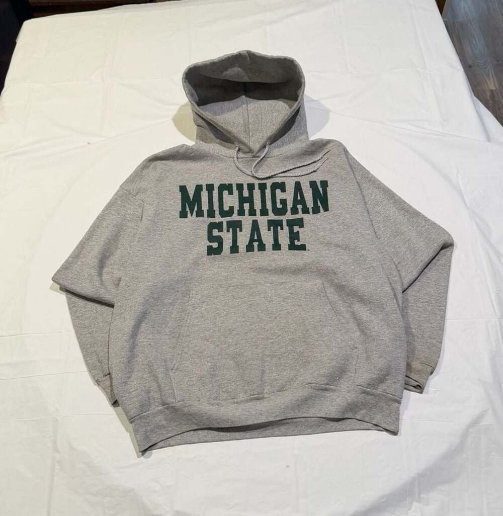 Hanes Michigan State University Gray Hoodie Size Large
